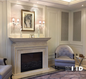 International Interior Design Parlor Purple and Gray Living Room